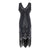 Gatsby Kjole - Charleston Black Silver