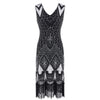 Gatsby Chic Dress Black Silver