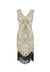 Beige Kort Gatsby-Kjole