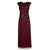 Burgund Lang Gatsby-Kjole