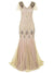 Elfenben Haute Couture Lang Gatsby-Kjole