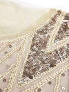 Elfenben Haute Couture Lang Gatsby-Kjole
