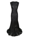 Lang Gatsby-Kjole - Retro Chic Black