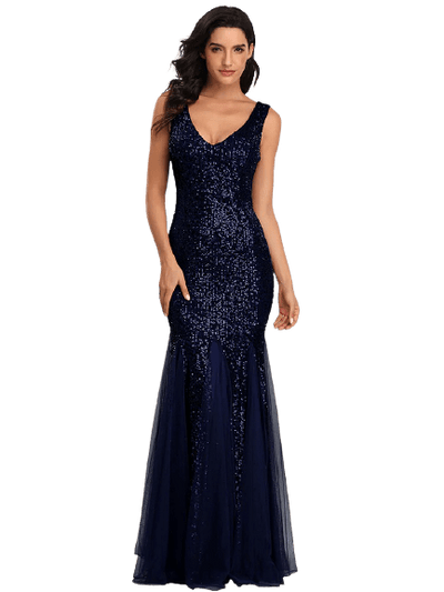 Navy Gatsby Brudekjole