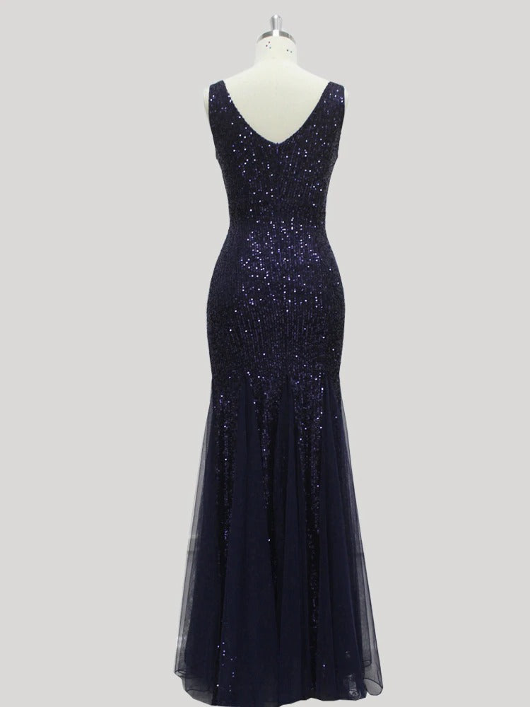 Navy Gatsby Brudekjole