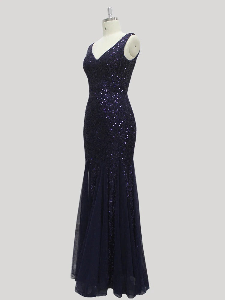 Navy Gatsby Brudekjole