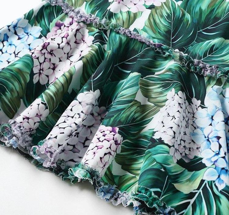 Kjole Med Vintage Print