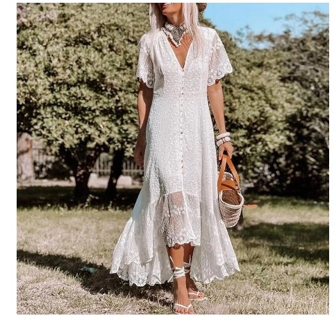 Vintage 70-Talls Lang Kjole