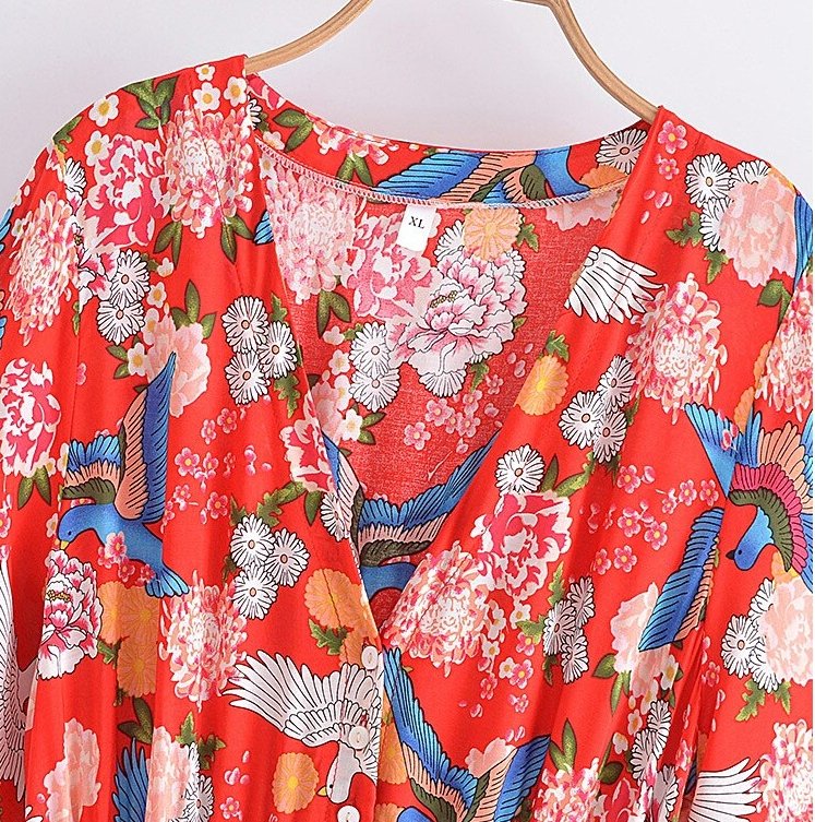 Fleurette Lang Kjole Fra 70-Tallet