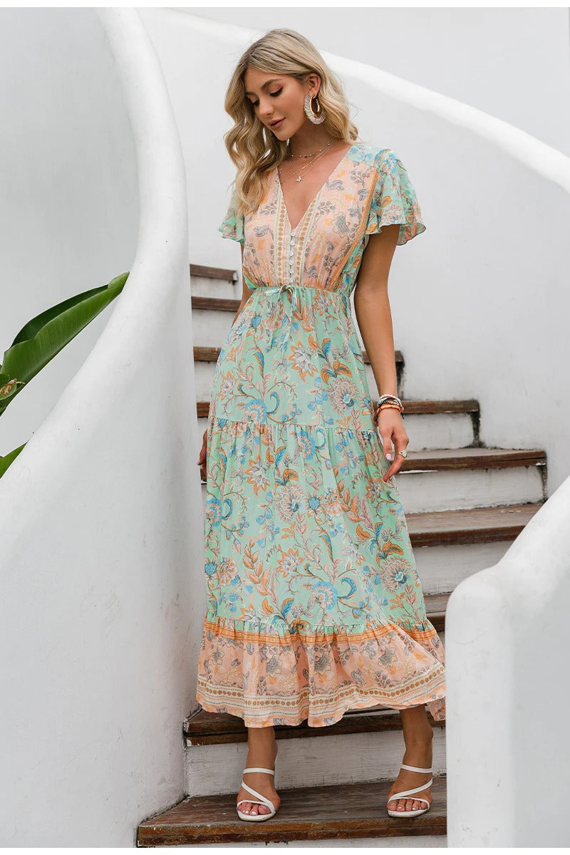 Vintage Hippie Lang Kjole
