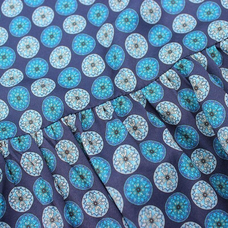 Blå Vintage Maxikjole