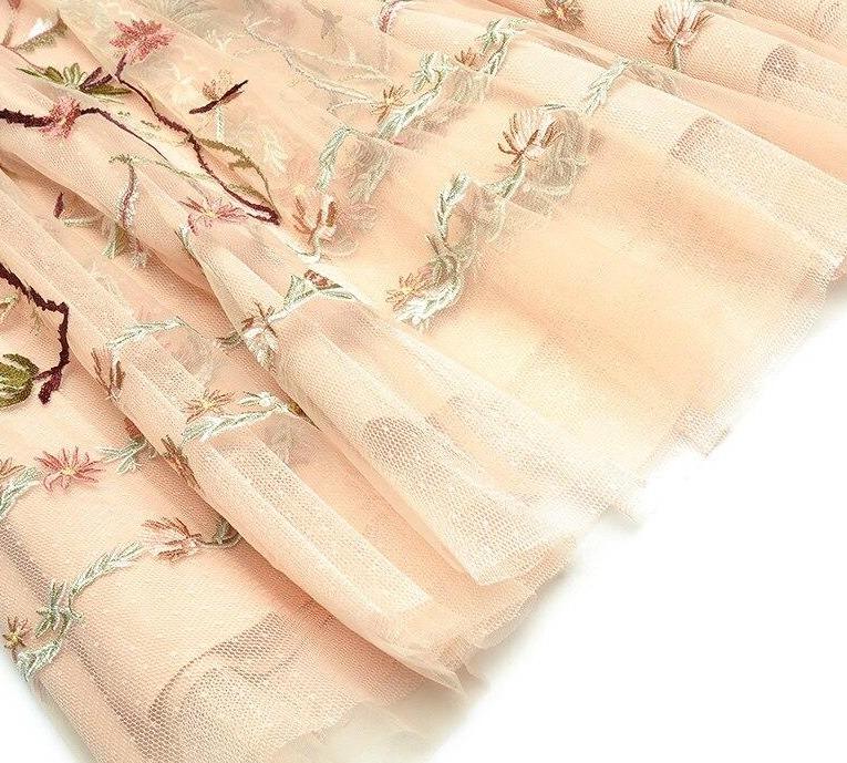 Mellomlang Kjole 30-Talls 40-Talls Rosa