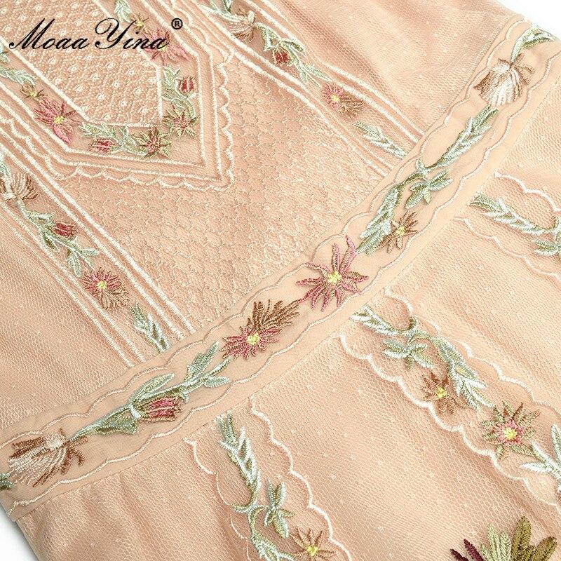 Mellomlang Kjole 30-Talls 40-Talls Rosa