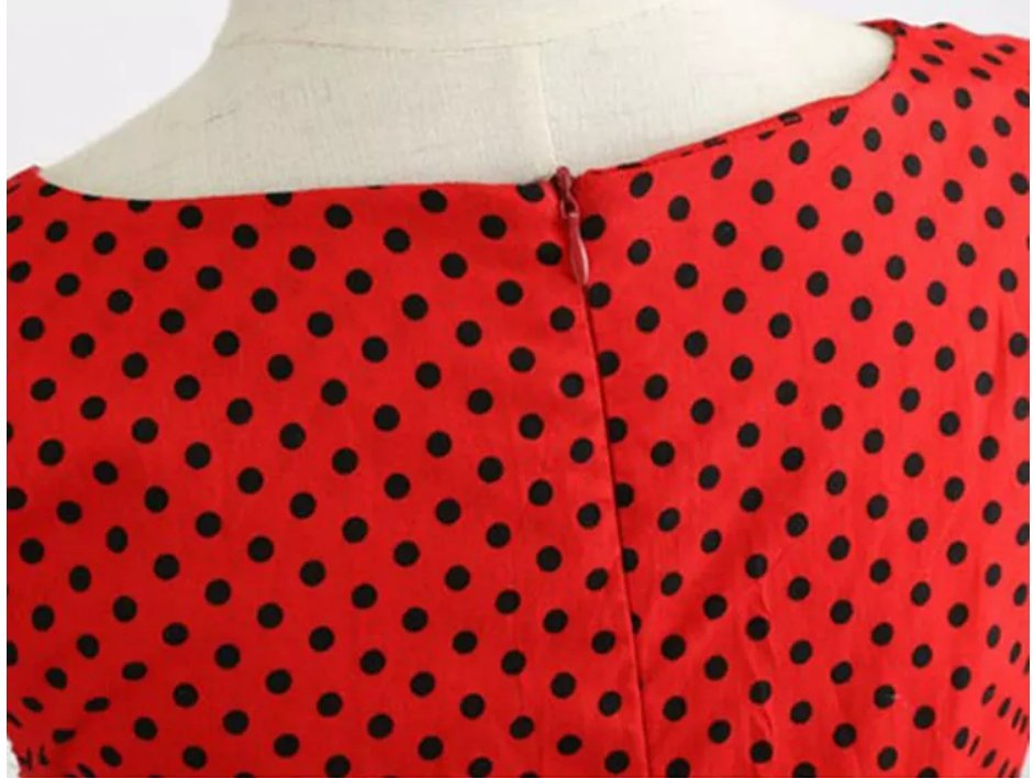 Rød 50-Talls Pin Up-Kjole