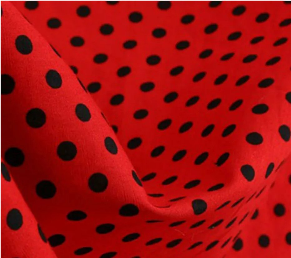 Rød 50-Talls Pin Up-Kjole