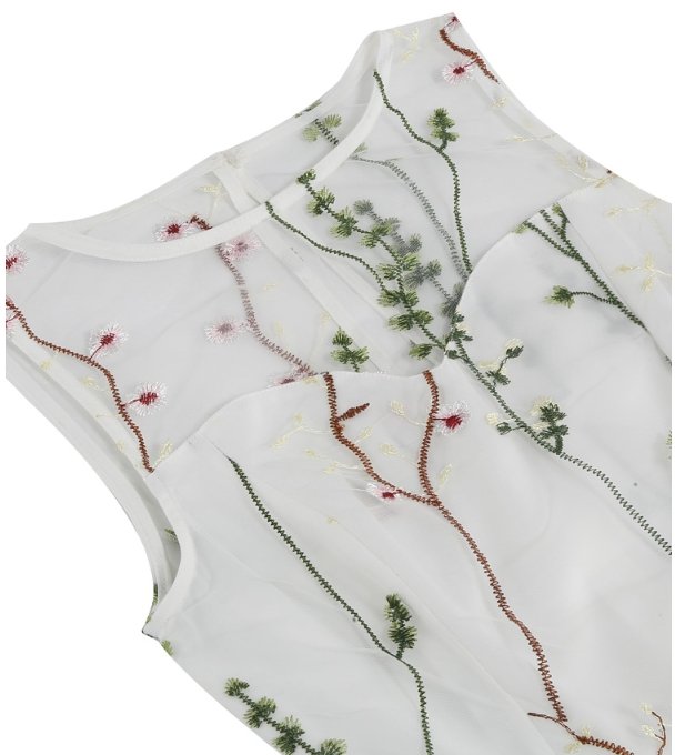 Vintage Blomsterkjole I 50-Tallsstil