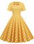 Kjole I 50-Tallsstil Vintage Nyheter Gul