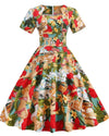 Vintage Patchwork-Kjole Fra 50-Tallet