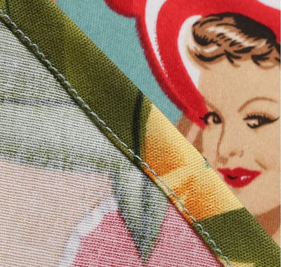 Vintage Patchwork-Kjole Fra 50-Tallet