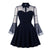 Plus Size 50s Style Dress Navy