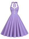 Vintage 60-Talls Pin Up-Kjole Mauve