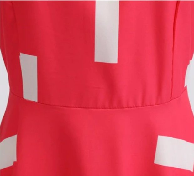 Vintage Trapesskjole Med Blondekrage