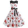 Vintage Flower Lace Trapes Dress