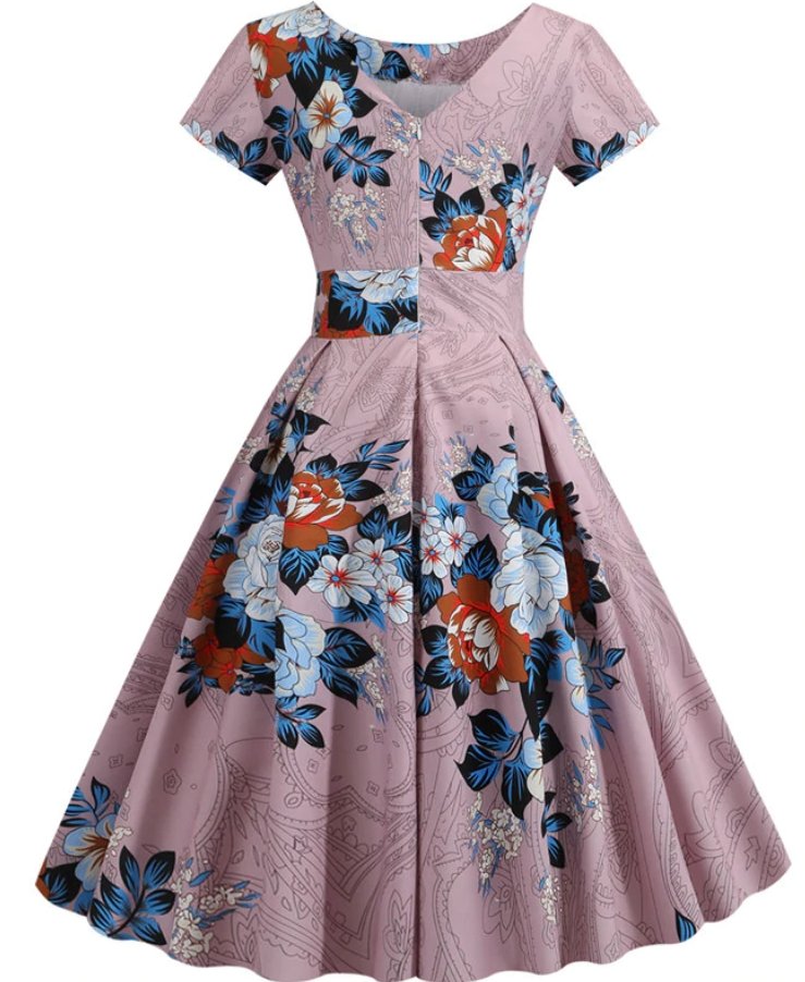 Vintage Elegant Tunikakjole