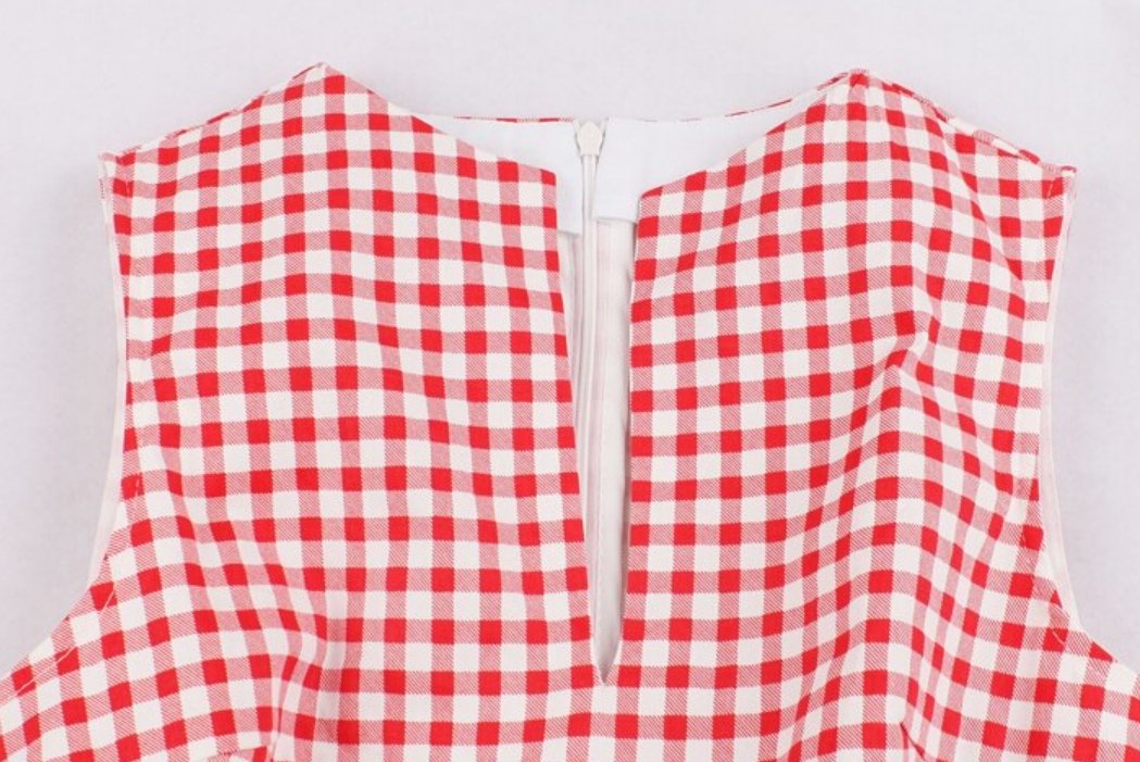 Vintage Gingham Kjolelommer