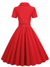 Vintage 1950 Rød Kjole