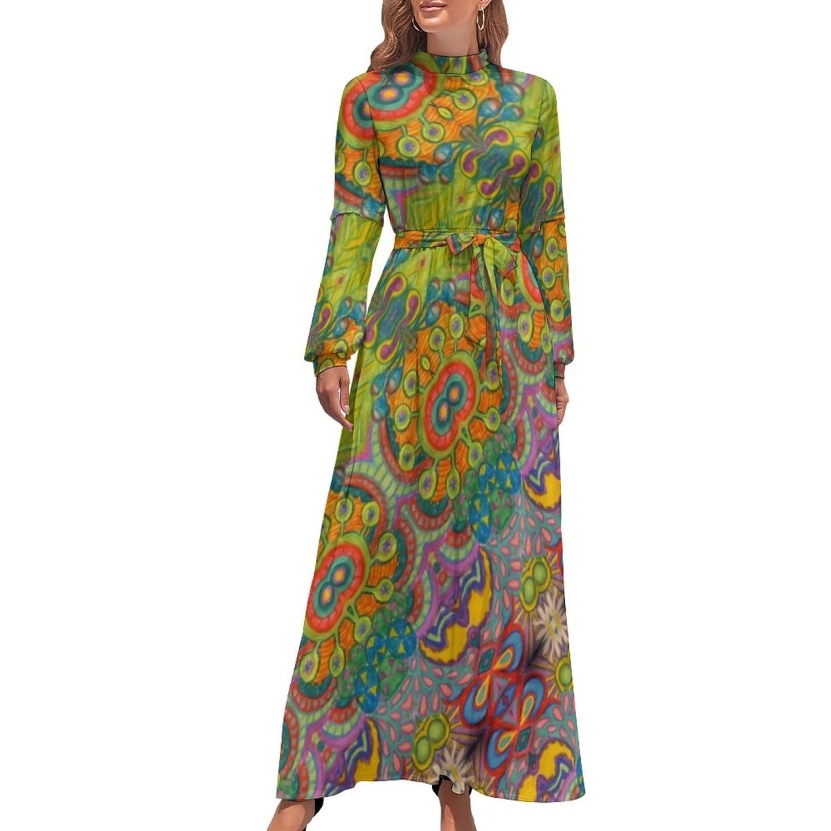 Vintage 1970 Blomsterkjole