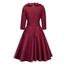 Vintage 50-Talls Burgund Kjole