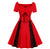 Vintage 50s Plus Size Rød Kjole