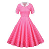 Vintage 50-Talls Rosa Prikkete Kjole