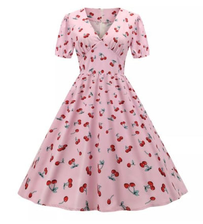 Vintage 60-Talls Kirsebærkjole