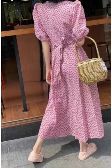 Vintage Rosa Kjole Fra 1940-Tallet