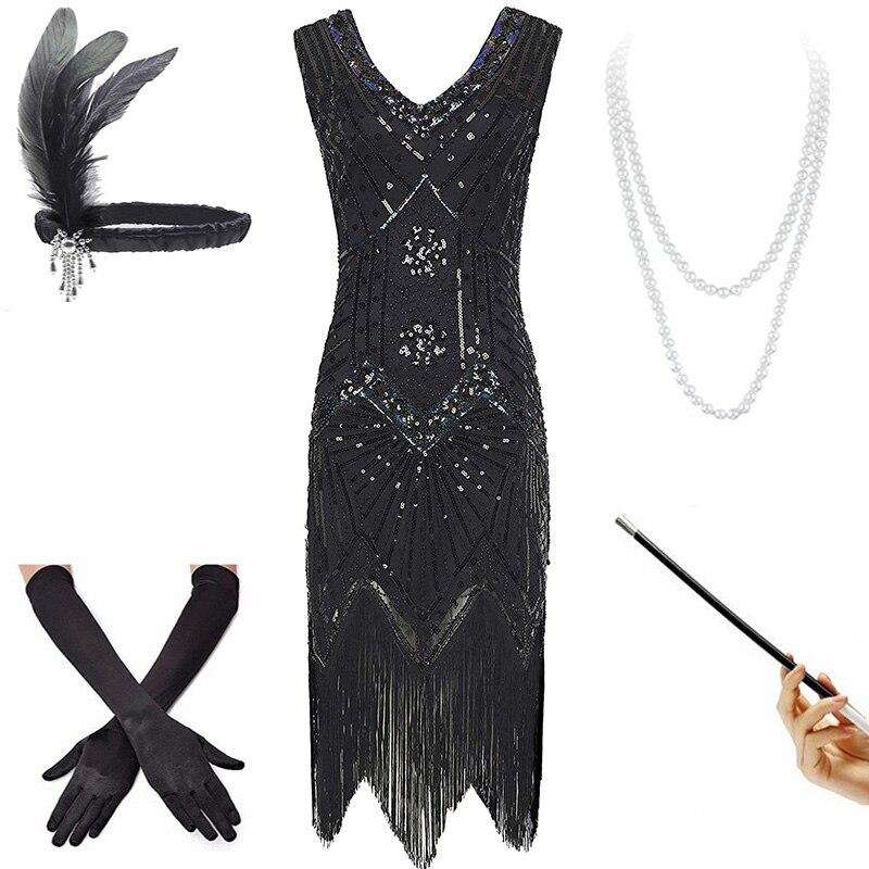 Vintage 20-Tallskjole Svart