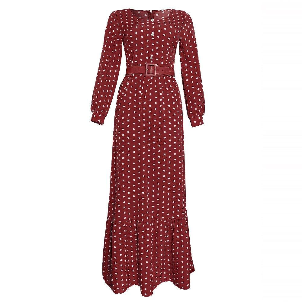 Vintage 40-Talls Rød Kjole