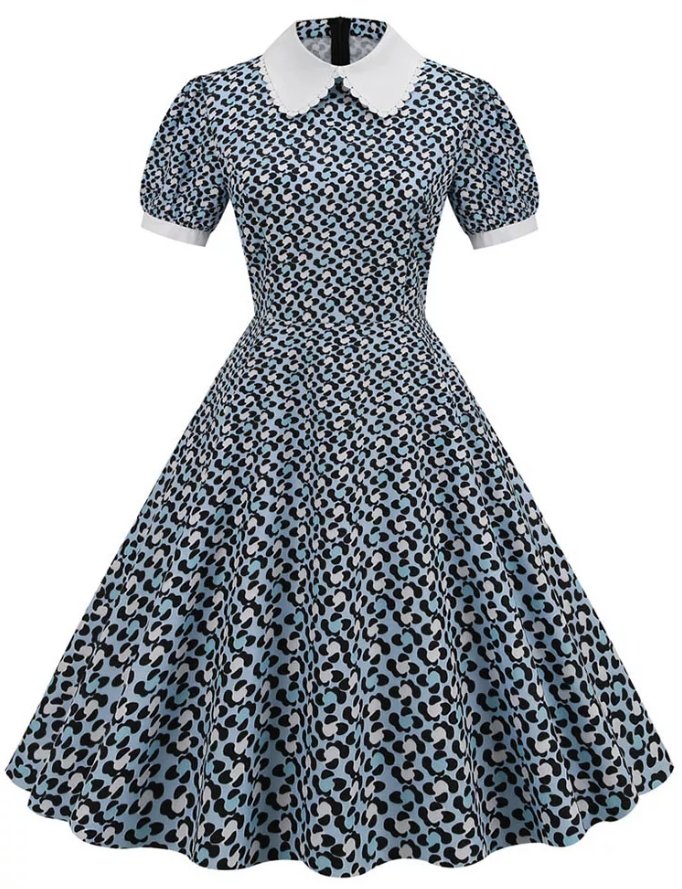 Vintage 50s Guinguette Spirit Dress