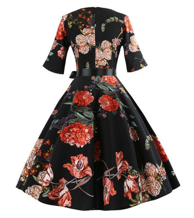 Vintage 50-Talls Blomsterkjole