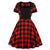 Vintage 50s Plus Size Rød Kjole