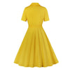 Vintage 50-Talls Gul Kjole