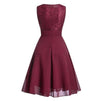 Vintage 50-Talls Aftenkjole Burgundy