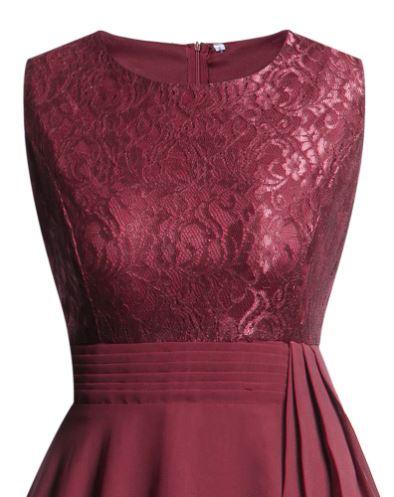 Vintage 50-Talls Aftenkjole Burgundy