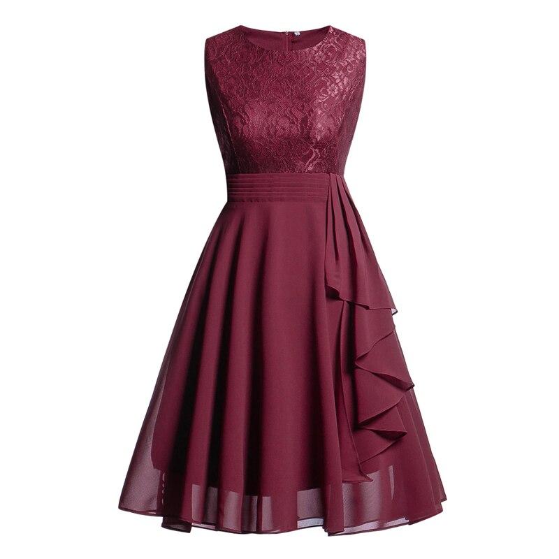 Vintage 50-Talls Aftenkjole Burgundy