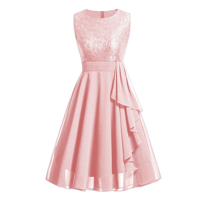 Vintage 50-Talls Rosa Aftenkjole