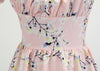Vintage 60-Talls Rosa Blomsterkjole