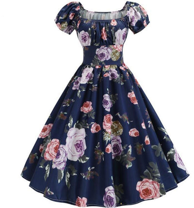 Vintage 60-Talls Kjole Roser