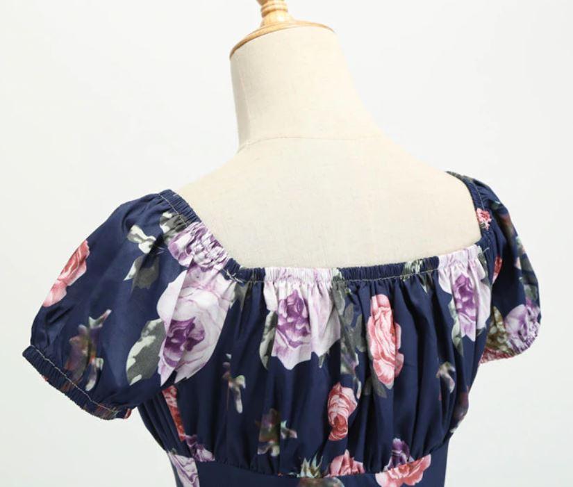 Vintage 60-Talls Kjole Roser