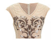 Vintage Art Deco Beige Kjole Fra 1920-Tallet